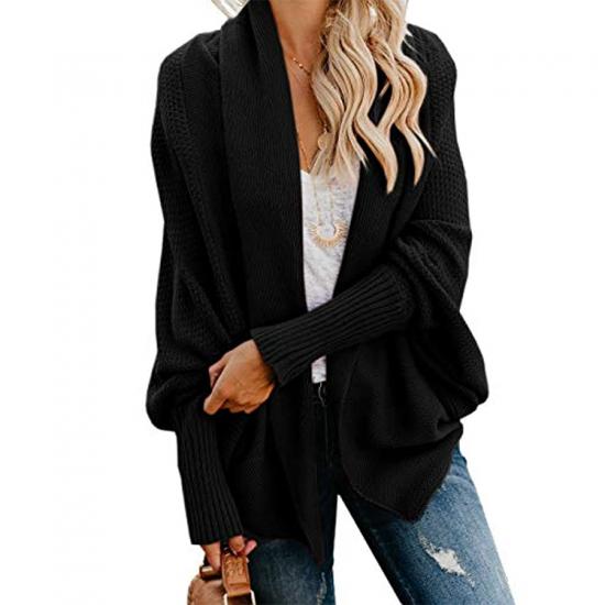 Solid Color Women Cardigan Sweater