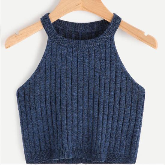Halter Knit Summer Backless Tank Tops