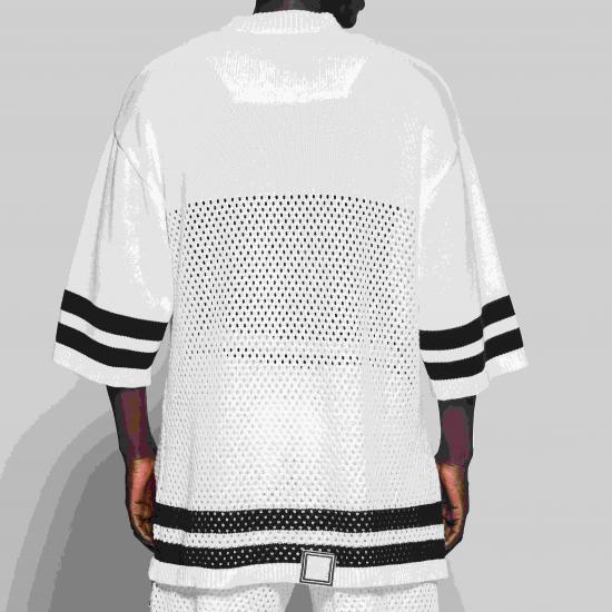 ​​Breathable Mesh Crochet Top With Custom Logo​