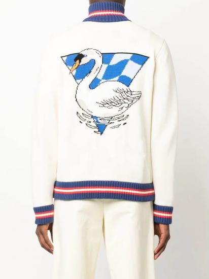 ​​Custom Logo Men's Wool Knit Cardigan Sweater​