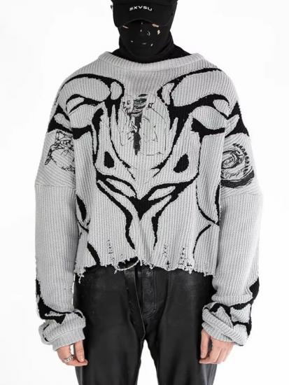 Hollow Out Pullover Men's Winter Sweater​