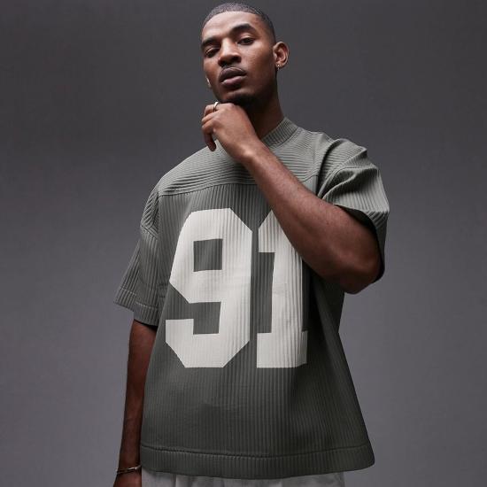 ​​Summer Knitted Jersey With Basketball Print​
