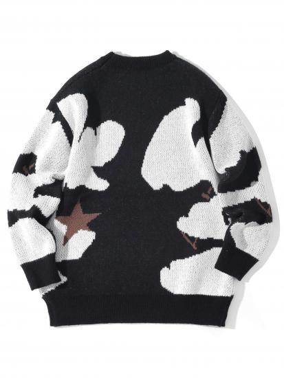 ​​Loose Fit Winter Pullover Crew Neck Design​