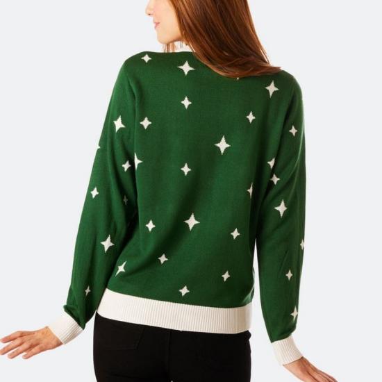 ​​Christmas Theme Sweater Color Blocking Design​