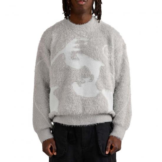 ​​Long Sleeve Knit Pullover Jacquard Pattern​