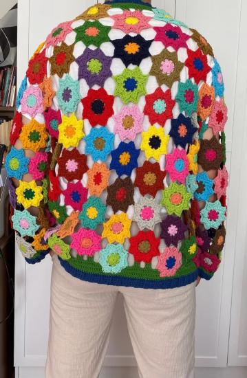 Hand Crocheted Open Front Cardigan Custom​