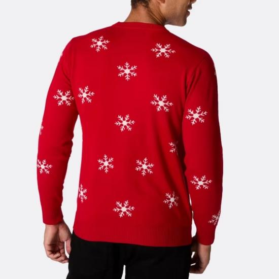 ​​Custom Grinch Christmas Sweater Red Knitted​