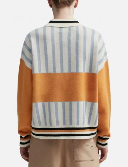 Long Sleeve Striped Knit Sweater Custom​
