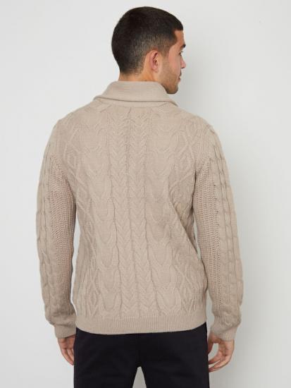 ​​Custom Men's Cable Knit Shawl Collar Cardigan​