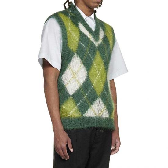 Custom Men's Diamond Pattern Knit Vest Wholesale​