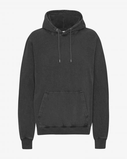 Dark gray hooded sweatshirt with pocket