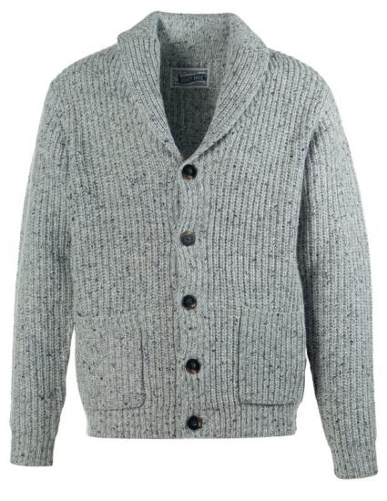 Light gray SCHOTTEN knit cardigan outfit
