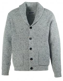 Light gray SCHOTTEN knit cardigan outfit