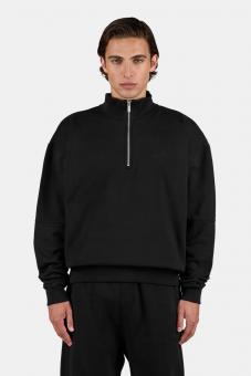 Black half zip sweatshirt with evening breeze