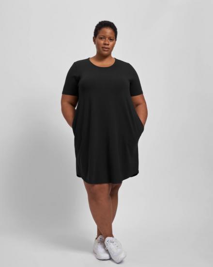 Halie T-Shirt Dress - Black - 主图