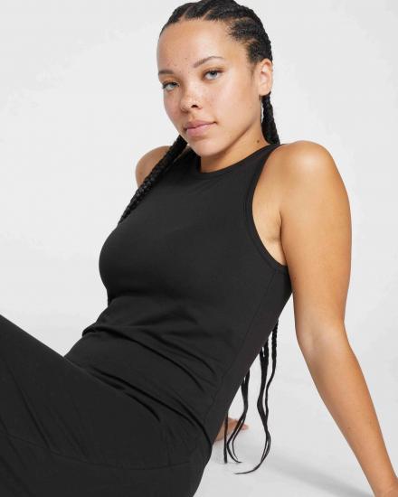 Cai High Neck Tank Dress - Black